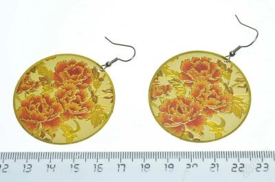 Лот: 2431193. Фото: 1. Красивые серьги новые - Оранжевые... Серьги, каффы