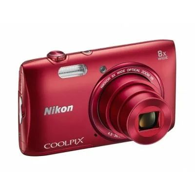 Лот: 4551855. Фото: 1. Фотокамера Nikon S3600 Red 20Mpx... Цифровые компактные