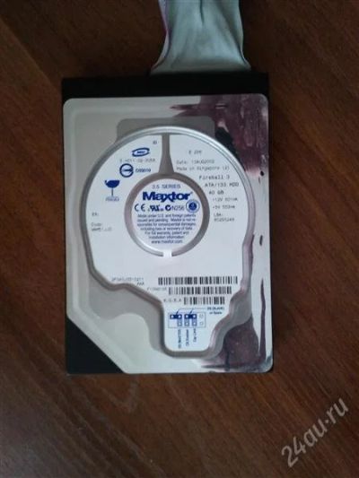 Лот: 2448578. Фото: 1. Жесткий диск (винчестер) HDD 40гб. Жёсткие диски (HDD)