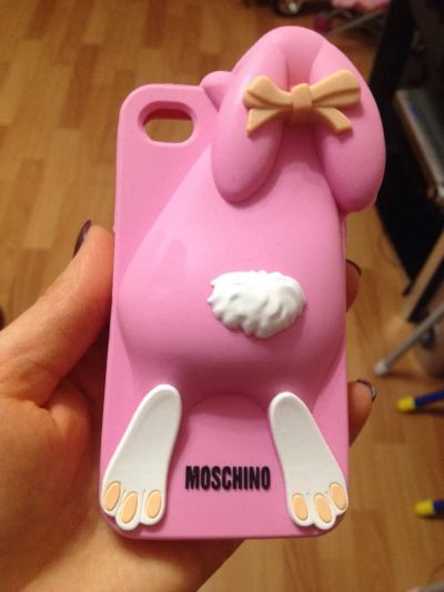 Лот: 5211053. Фото: 1. Чехол Заяц Moschino на iphone4... Чехлы, бамперы