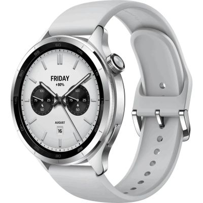 Лот: 25081697. Фото: 1. Смарт-часы Xiaomi Watch S4 Silver. Смарт-часы, фитнес-браслеты, аксессуары