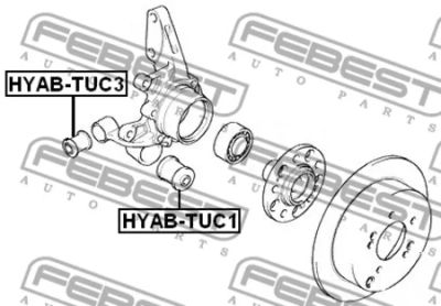 Лот: 18592584. Фото: 1. Сайленблок задней цапфы HYAB-TUC3... Ходовая, подвеска, рулевое управление