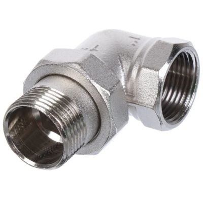 Лот: 24096513. Фото: 1. Американка 1", г-ш, никель, угловая... Фитинги, подводка