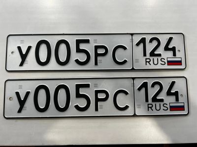 Лот: 25022743. Фото: 1. гос номер У 005 РС 124. Госномера