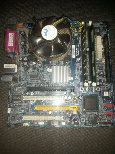 Лот: 11838585. Фото: 1. Giabyte ga-8i915me+1.5gb ddr... Комплекты запчастей