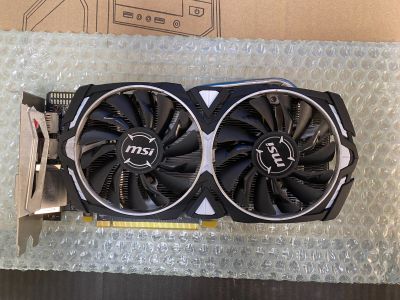 Лот: 17685645. Фото: 1. Видеокарта MSI RX 570 Armor 4GB... Видеокарты