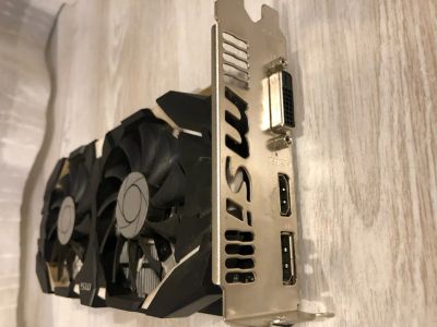 Лот: 19619488. Фото: 1. Видеокарта MSI GTX 1050, шумит... Видеокарты