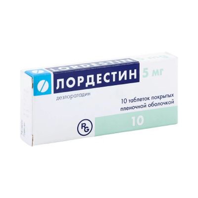 Лот: 23982900. Фото: 1. Лордестин таб.п о 5мг №10. Лекарства