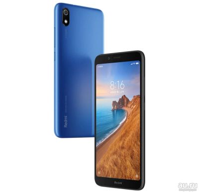 Лот: 14297792. Фото: 1. Xiaomi Redmi 7A 32 GB Blue (голубой... Смартфоны
