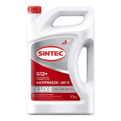 Лот: 15092467. Фото: 1. Sintec Antifreeze LUXE G12+ red... Масла, жидкости