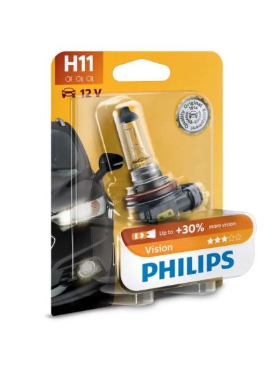 Лот: 15672777. Фото: 1. Автолампа H11 12В 55W Philips... Оптика и освещение