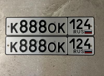 Лот: 24588112. Фото: 1. Продам гос.номер К 888 ОК 124. Госномера