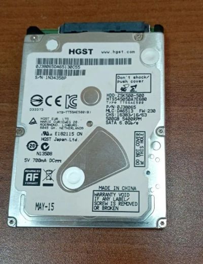Лот: 21008966. Фото: 1. Жесткий диск HDD Seagate 500Gb... Жёсткие диски (HDD)