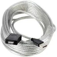 Лот: 7234259. Фото: 1. Кабель USB 2.0 AM/AF 10 м VCom... Шлейфы, кабели, переходники