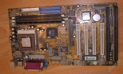 Лот: 1070346. Фото: 1. Soltek SL-65V + Celeron 333... Материнские платы