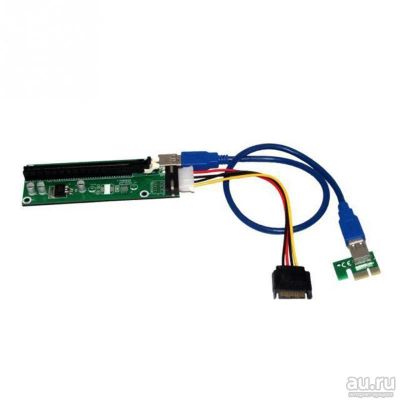Лот: 8589877. Фото: 1. USB 3.0 Райзер (Riser) PCI-E 1x-16x... Шлейфы, кабели, переходники