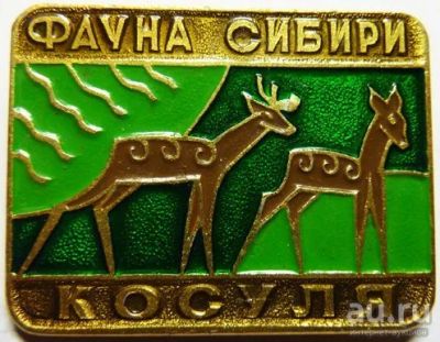 Лот: 8743484. Фото: 1. Знак из серии: Фауны Сибири. Косуля... Сувенирные