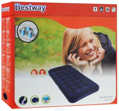Лот: 8587957. Фото: 1. Новый надувной матрас Bestway... Спальные мешки, надувные кровати, коврики туристические