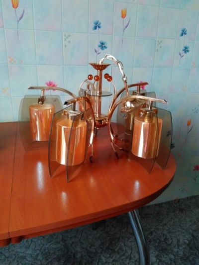 Лот: 16208464. Фото: 1. Люстра 5 плафонов. Другое освещение
