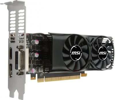 Лот: 12117990. Фото: 1. MSI GeForce 1050ti 4 Gb низкопрофильная. Видеокарты