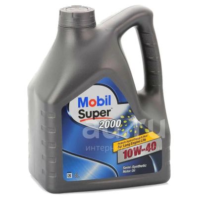Лот: 18805393. Фото: 1. Mobil Super 2000 10w40 4л. Масла, жидкости