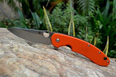 Лот: 5828402. Фото: 1. Spyderco CTS 204 OEM orange реплика. Ножи, топоры