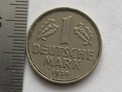 Лот: 15873422. Фото: 1. Монета 1 марка одна Германия 1950... Европа