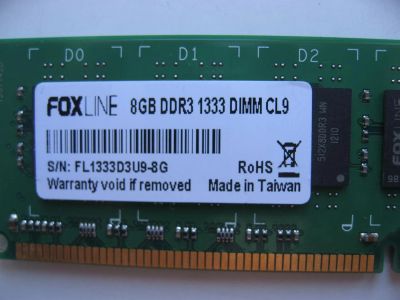 Лот: 3181771. Фото: 1. 8G DDR3 1333. Оперативная память