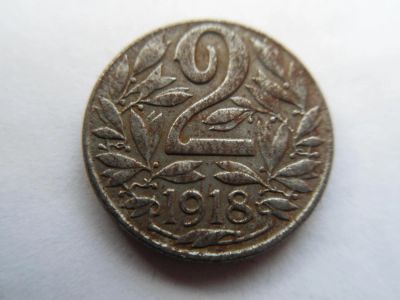 Лот: 10897929. Фото: 1. Австрия 2 геллера 1918. Германия и Австрия