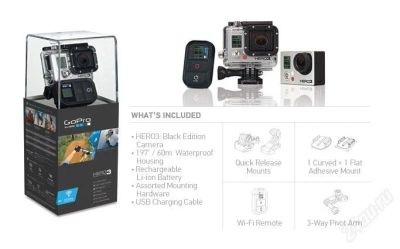 Лот: 2458426. Фото: 1. GoPro HD HERO 3 Black Edition. Видеокамеры