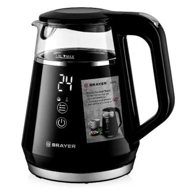Лот: 24780643. Фото: 1. Электрический чайник Brayer BR6105... Чайники, кофемашины, кулеры