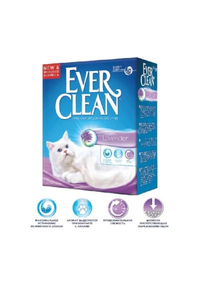 Лот: 4847046. Фото: 1. Наполнитель комкующийся Ever Clean... Миски, лотки, наполнители