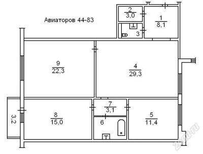 Лот: 342297. Фото: 1. Продам 3-х комн. Квартиры, студии
