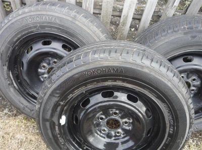 Лот: 892874. Фото: 1. штамповки + резина R14 (комплект... Шины на дисках