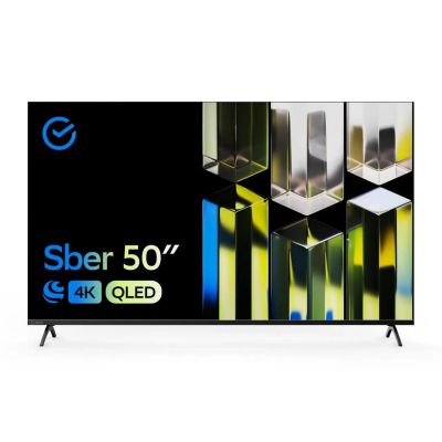 Лот: 22180566. Фото: 1. 4K qled Телевизор Sber SDX-50UQ5230T... Телевизоры