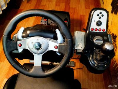 Лот: 14061806. Фото: 1. Logitech G25 гоночный кокпит... Рули, джойстики
