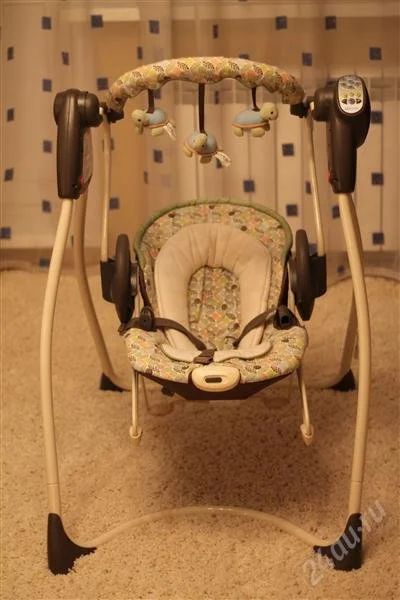Лот: 2344177. Фото: 1. graco электрокачеля duo (2 в 1... Ходунки, прыгунки, качели