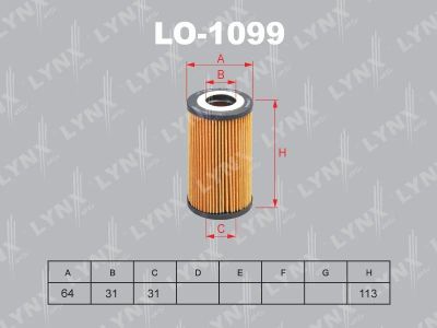 Лот: 13356900. Фото: 1. Lynx LO-1099 Масляный фильтр. Расходные материалы