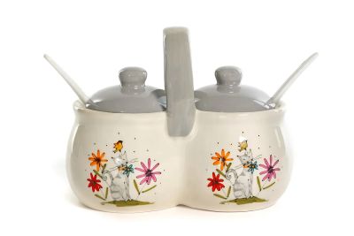 Лот: 23663426. Фото: 1. Ёмкость для специй с ложками Elrington... Кухонные аксессуары