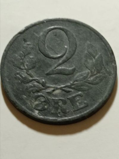 Лот: 9690466. Фото: 1. Дания 2 эре 1943 год. Король Кристиан... Европа