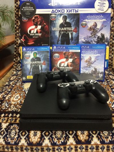 Лот: 15243056. Фото: 1. Ps4 slim 500 гиг. Игровые приставки, консоли