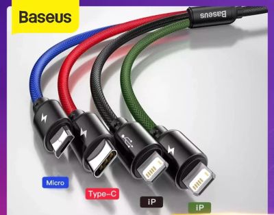 Лот: 18276571. Фото: 1. Кабель Baseus USB mUSB Lightning... Дата-кабели, переходники