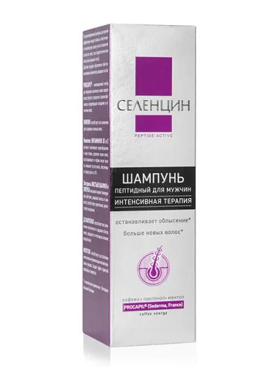 Лот: 23990035. Фото: 1. Селенцин шампунь для мужчин Пептид... Уход за волосами 