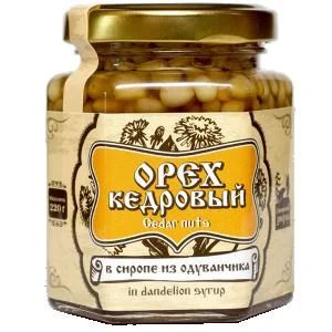 Лот: 11245219. Фото: 1. Кедровый орех в сиропе из одуванчика... Ягоды, орехи