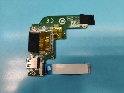 Лот: 19573328. Фото: 1. Б/У плата с разъёмом USB и картридером... Платы расширения, контроллеры, доп. порты