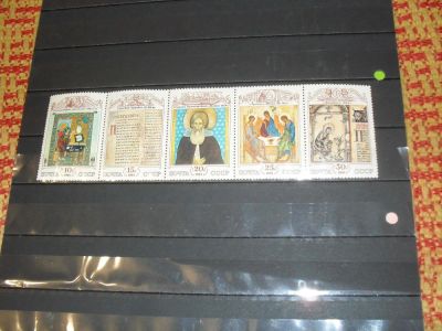 Лот: 2101075. Фото: 1. Сцепка 1991 года из 5 чистых марок... Марки