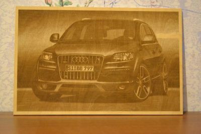 Лот: 10664229. Фото: 1. Картина Audi q7. Картины, гравюры