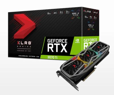 Лот: 18880533. Фото: 1. PNY GeForce RTX 3070 Ti 8GB xlr8... Видеокарты
