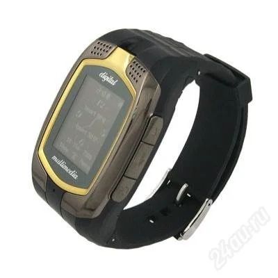 Лот: 109322. Фото: 1. Телефон-часы GSM-Watch-Phone-... Кнопочные мобильные телефоны