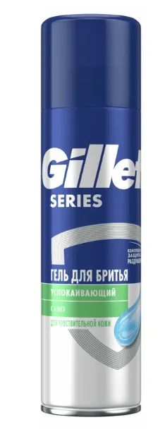 Лот: 21360579. Фото: 1. Гель для бритья Gillette TGS успокаивающий... Уход за волосами 